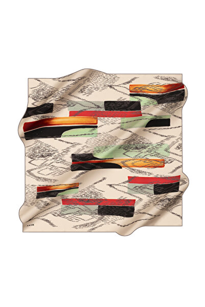 Aker Kemik 90X90 Silk Crepe Satin Scarf