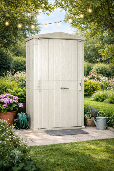 stratech Stora Plus 1670 Lt Dış Mekan Bahçe Depolama Dolabı – Su Geçirmez Çat...