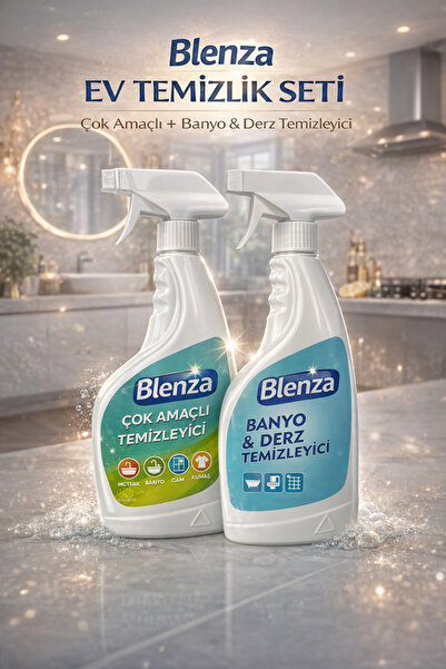 BLENZA Duo Expert 2’li Temizlik Seti | Çok Amaçlı & Banyo Derz Güçlü Formül