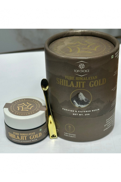 Top Choice شيلاجيت الذهب النقي من جبال الهيمالايا لدعم الحيوية 20 غرام