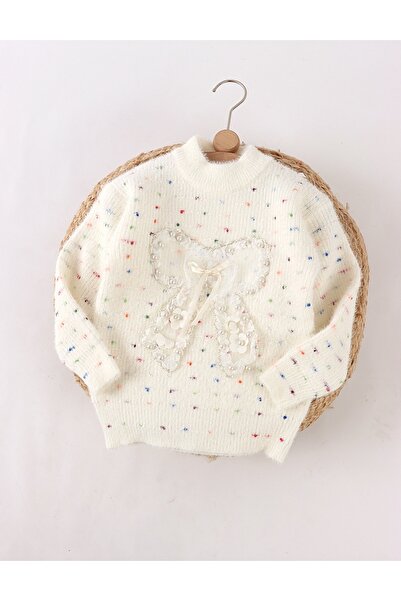 MiniKids Pulover Mohair, Lotus ecru