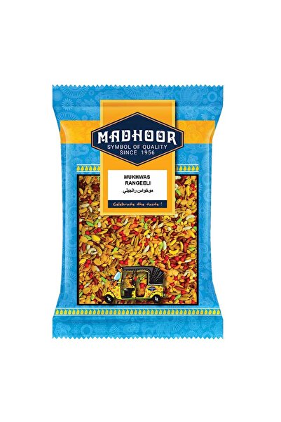 MADHOOR بذور الشمر المغطاة بالسكر متعددة الألوان من موكواس رانجيلي (100 جرام)