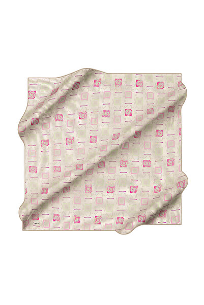 Aker Green 90X90 Silk Crepe Satin Scarf