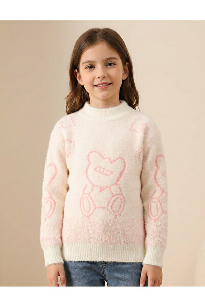 MiniKids Pulover Mohair Kiara, ecru