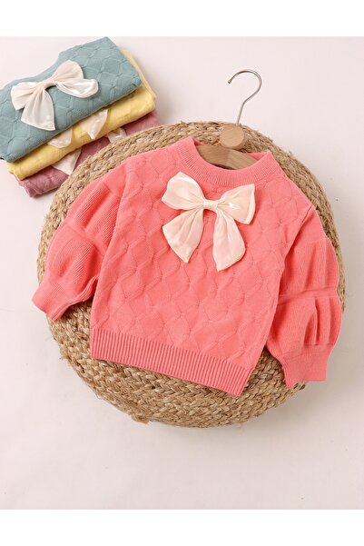 MiniKids Pulover Mohair, cu fundita, corai