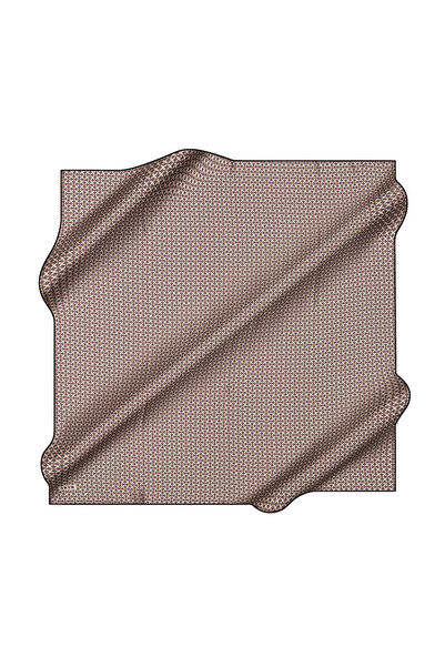 Aker Dark Gray 90X90 Silk Crepe Satin Scarf