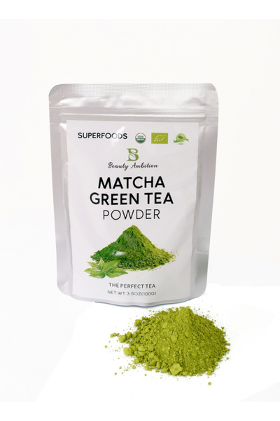 BEAUTY AMBITION Matcha Green Tea Powder for Energy Support