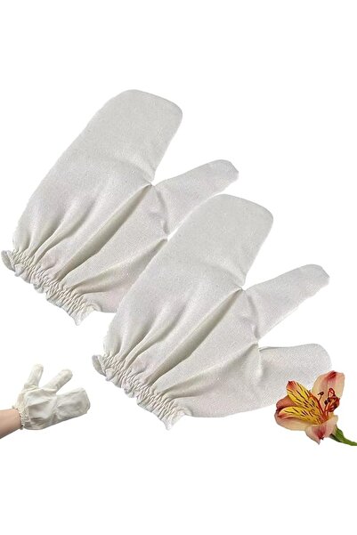 Arabest قفازات تدليك من حرير الخام، للتدليك الأيورفيدي، مع أربطة معصم مرنة، ل...
