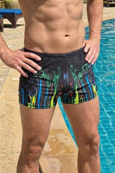 embody Men's swim briefs with boxers, drawstring and black zip pocket q324