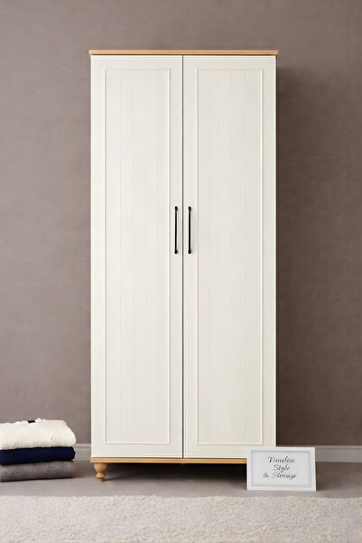 arionkids Nefes 2 Kapaklı Çocuk Odası Dolabı | MDF Gövde | Ağaç Ayaklı | Fonk...