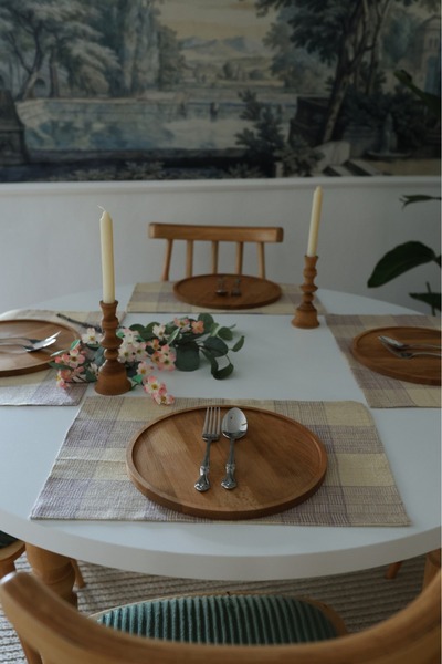 justwood Yakacihome Jute Mor 4-компонентен американски сервиз от юта 35x50 cm