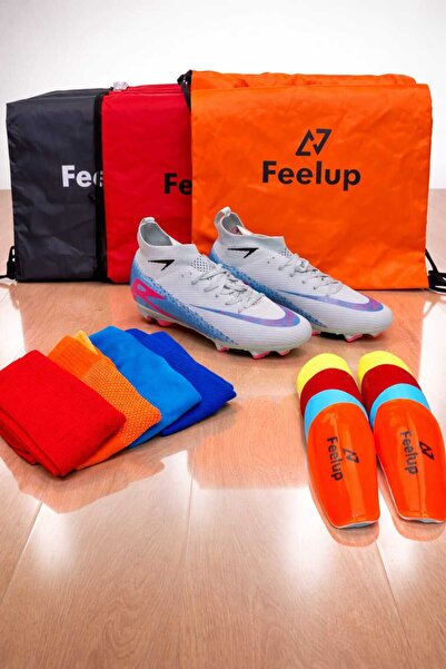 football Unisex Football Boots Set of 3+Bag+Socks+Shin Guards