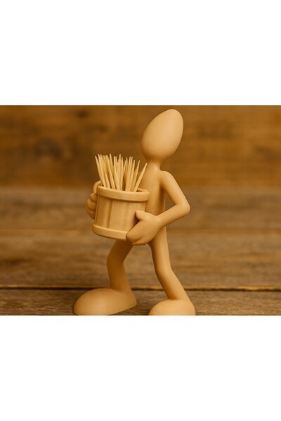 Mays3Dstudio Modern Figürlü Kürdanlık – Dekoratif Mutfak & Masa Aksesuarı