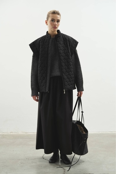 Hooopstore Kapitone Siyah Yelek