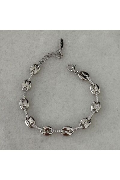 LUMI TAKI-SAAT Xpng Button Model Stone Silver Color Bracelet
