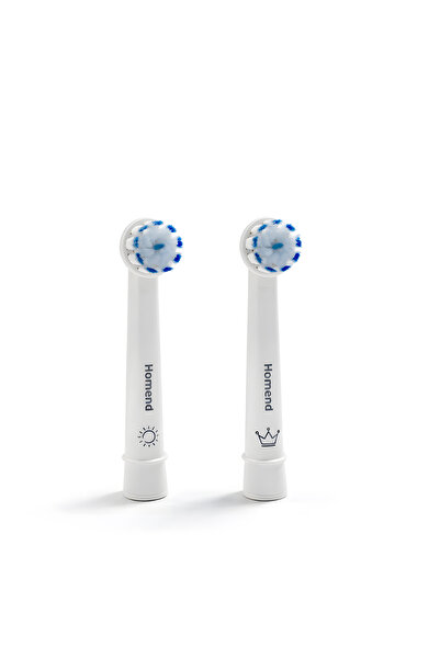 HOMEND Brushboss 4701H ŞarjlıDiş Fırçası Uyumlu Yedek Başlık Beyaz