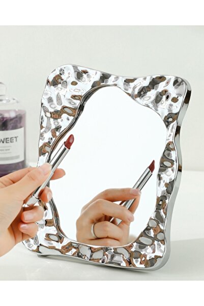 gaman AYN-18 Asimetrik Dalgalı Tasarımlı Masaüstü Makyaj Aynası - Masaüstü Ay...