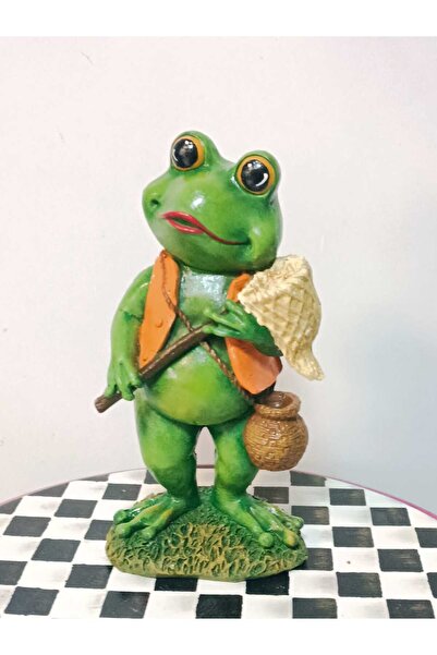 wowocraft Gezgin Kurbağa Dekoratif Biblo, Vintage Stil Kurbağa Dekor