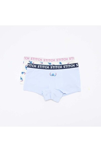 KIABI 2-Pack 'Stitch' Shorties BLUE