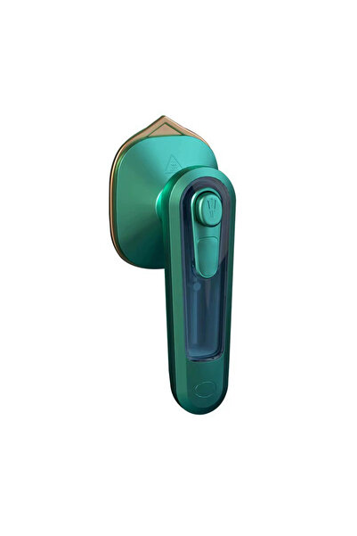 creation Mini Handheld Steam Iron - 3s Fast Heat & Portable Fabric Care (Green)