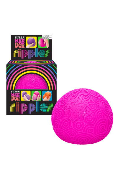 NEDOX Jucarie minge antistres NeeDoh, seria Super, roz cu cerculete&#...
