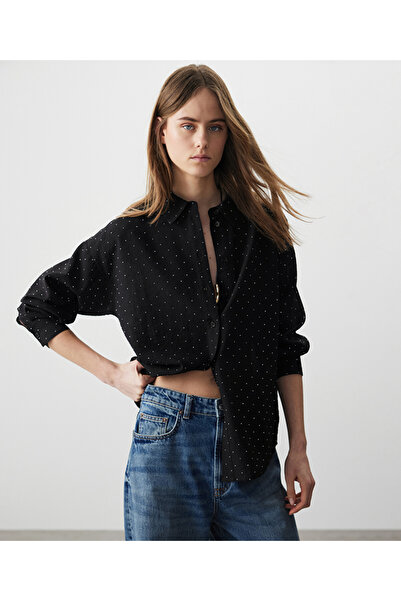 MISS IPEKYOL Hotfix baskılı gömlek