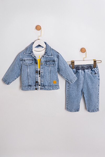 HAUSEkids 9-24 Months Bunny Boy Baby Boy 3-Piece Set-Blue