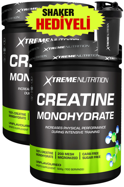 Xtreme Nutrition هدية - كرياتين 1000 جرام (500 جرام × 2) - بدون نكهات - 200 ح...