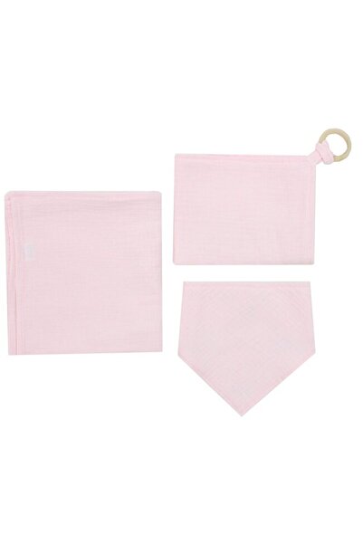 PRICHINDEL Set of 3 Pieces, Muslin, Iris, Pink