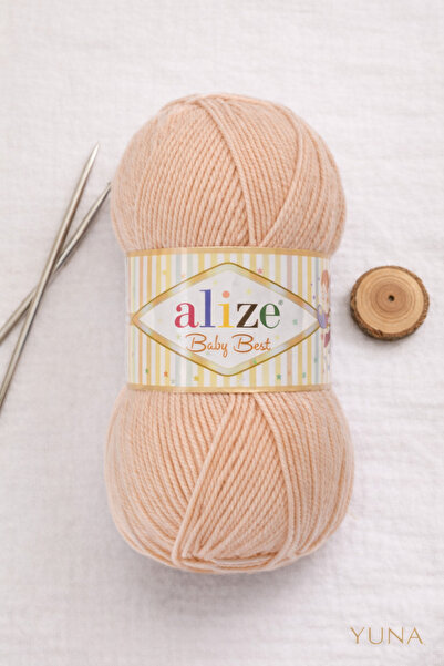 Alize Baby Best Baby Shawl Blouse Bistuyer 10% Bamboo Knitted Yarn 382 Salmon