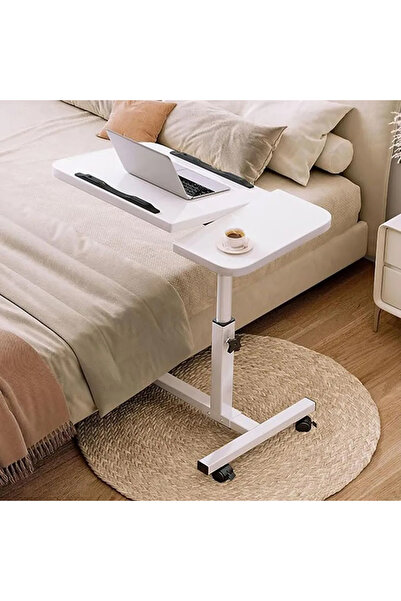 HayaBazaar طاولة سرير قابلة للطي، طاولة جانبية، طاولة كمبيوتر محمول قابلة للت...