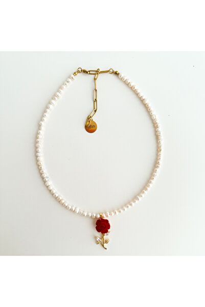Boise Atelier Rose Pearl Necklace | Kolye