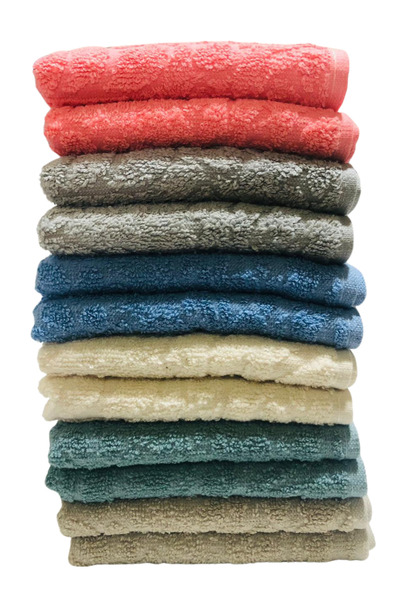 Akasya Miosse Pure 12 Pieces 30X50 cm Hand-Face-Kitchen Towel Set