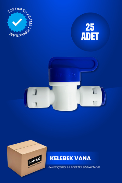 H-MAX Reverse Osmosis System 25 Adet Su Arıtma Cihazları İçin Kelebek Vana