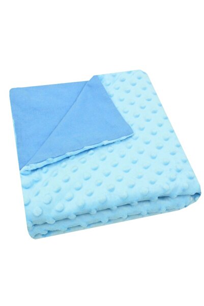 PRICHINDEL Minky Blanket, Light Blue, 100 x 76 cm