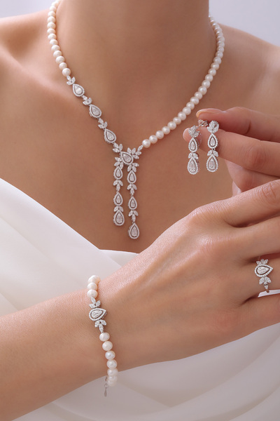 Gümüşbox DOĞAL İNCİ SET GB7009