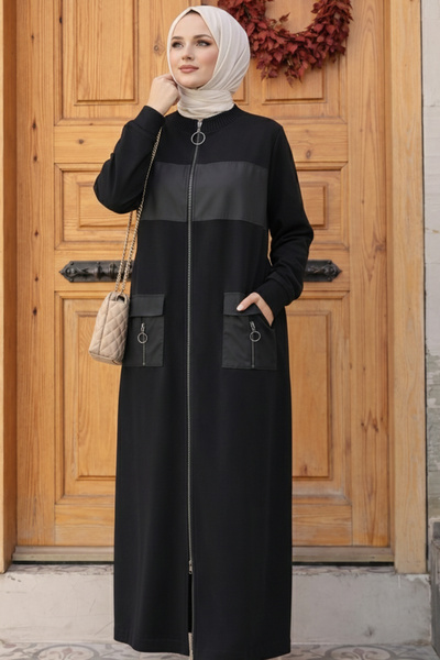 Cadde Giyim Butik Detaylı Kap&Giyçık Kristal Penye Kumaş Kadın Elbise