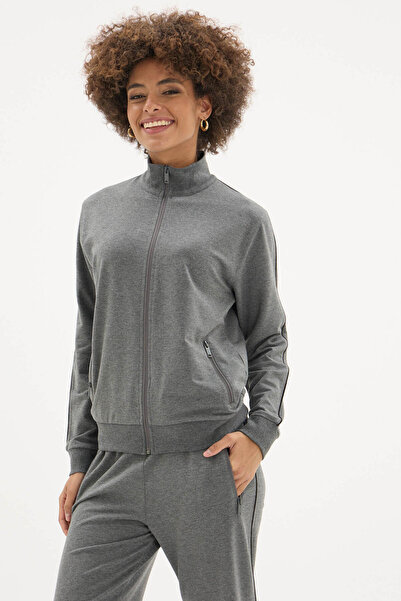 KLY New Season Women's Zippered Stylish Design Tracksuit Set