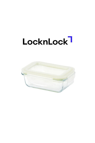 locknlock Fresh Oven-Safe Glass Rectangular Container 185ml – Airtight, Leakp...