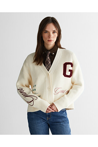Gant Kadın Krem Relaxed Fit Triko