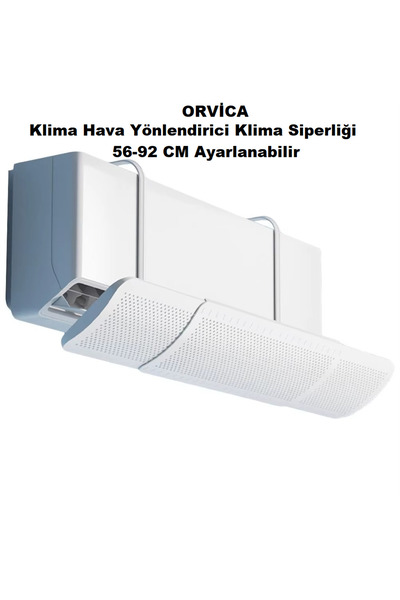 ORVİCA Delikli Ayarlanabilir Klima Hava Yönlendirici Klima Aparatı Klima Sipe...