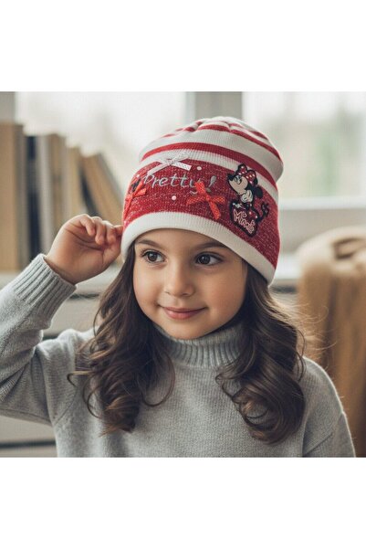 Disney Căciulă tricotată pentru copii cu Minnie Mouse, potrivită pentru sezon...