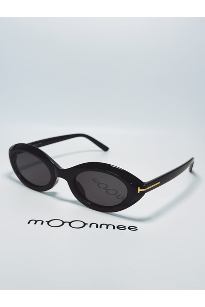 MOONMEE TOPEL Kadın / Kız Oval siyah / sarı Güneş Gözlüğü