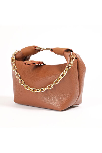 ABBRA Women's Vegan Leather Small Bag with Clip Buckle and Lined Shoulder Strap