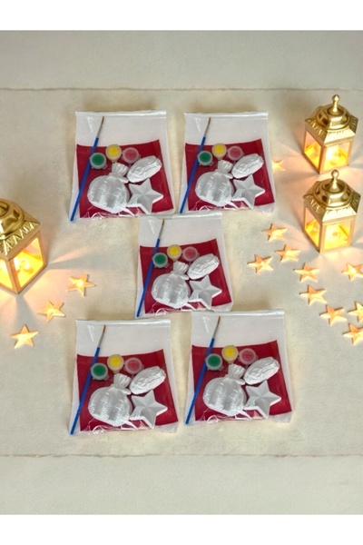 magnocandles Ramazan Kesesi, Hurma ve Yıldız Taş Boyama Seti 5 Adet - Etkinli...