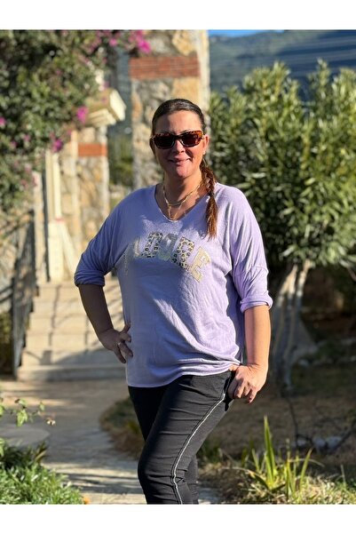 Punta Otantik Yg27020 Jadore Stoned Italian Knitwear Lilac