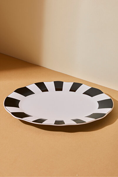 Perotti Black Bone Kayık Tabak 25 cm