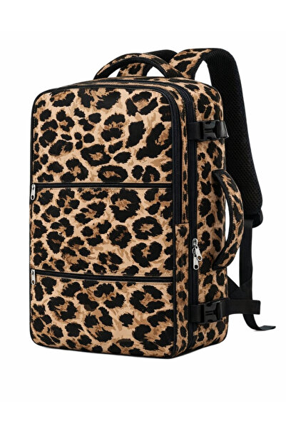 woys Leopard Pattern Travel Backpack, Laptop Bag Lightweight Hand Bag Bay Sma...