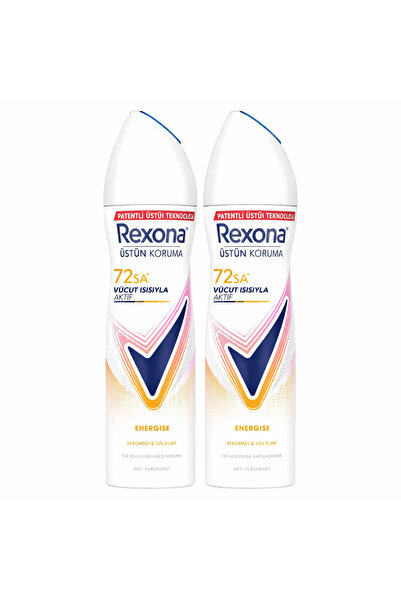 Rexona Kadın Sprey Deodorant Energise Bergamot & Yeşil Elma 2 x 150 ml