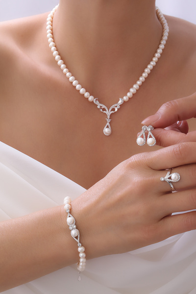 Gümüşbox DOĞAL İNCİ SET GB7003